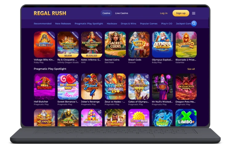 RegalRush kasino sivusto