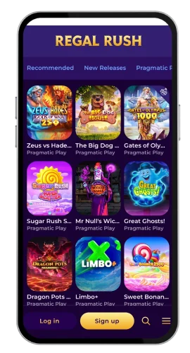 RegalRush mobile casino